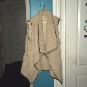 Furry cardigan